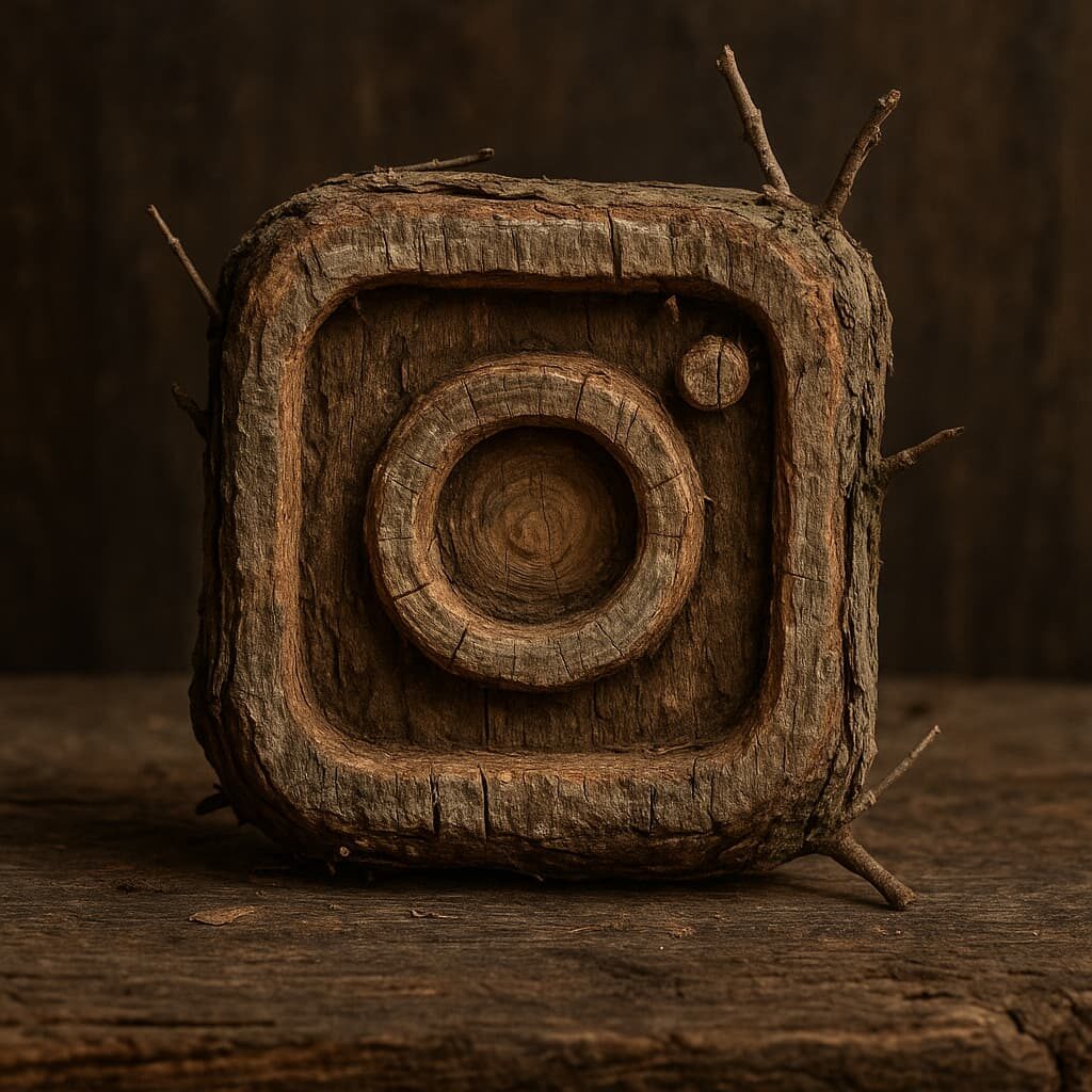 Créer un logo en bois brut