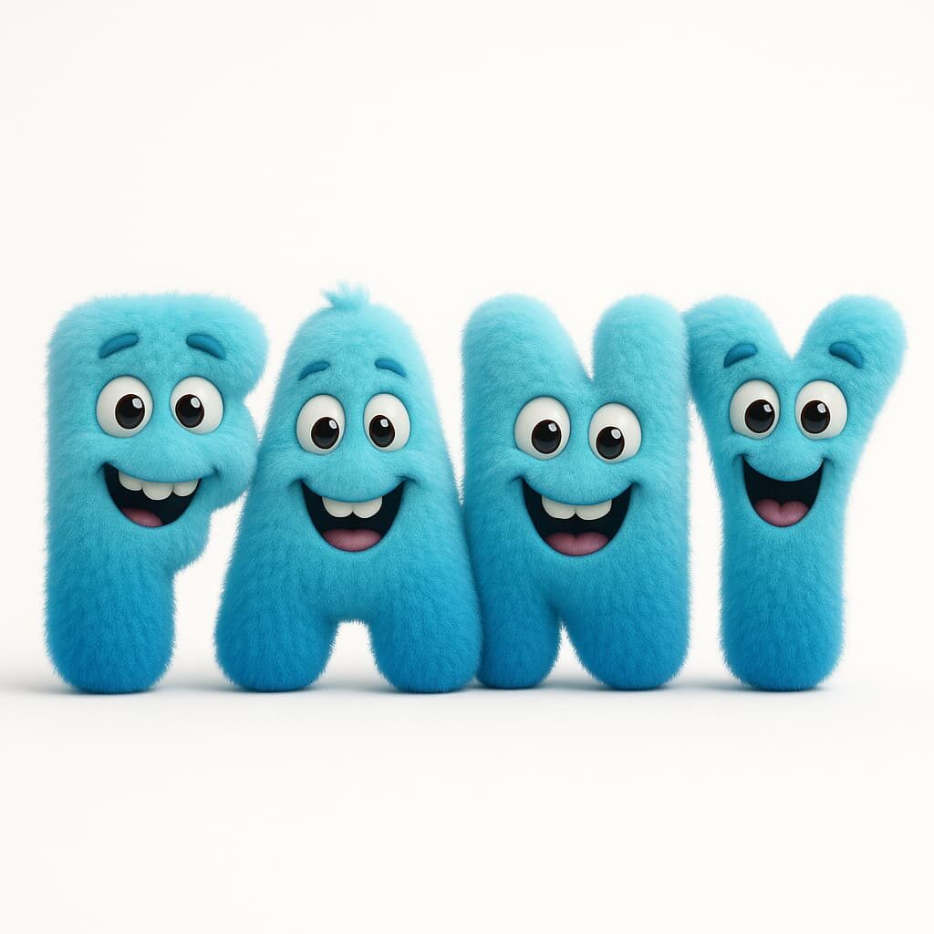 Lettres version monstres en peluche mignonne