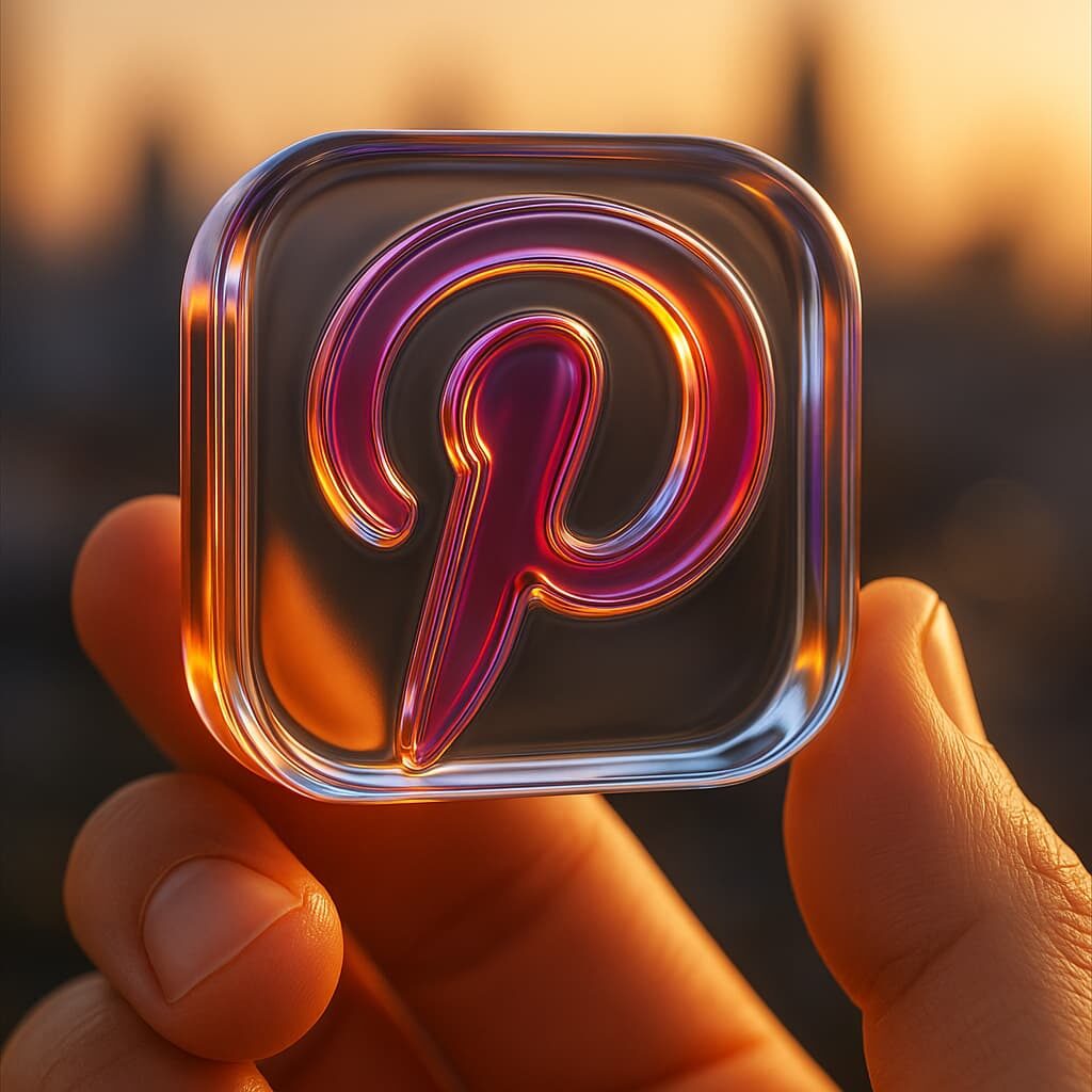 Logo translucide dans une plaque de verre