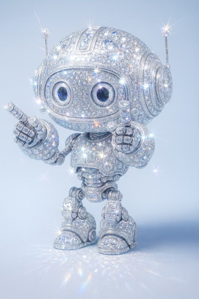 Logo éclatant en diamant ultra réaliste