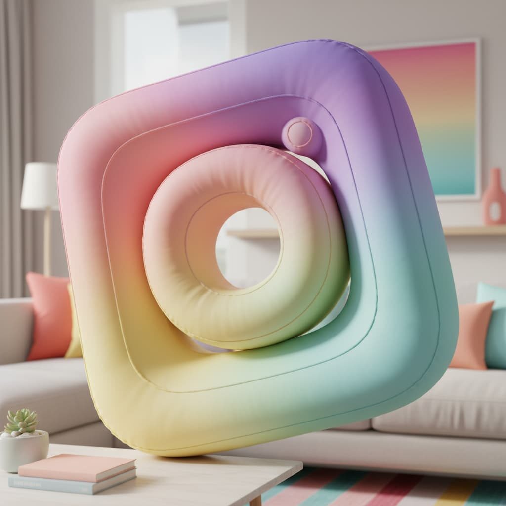 Coussins personnalisés en 3D réalistes et gonflables